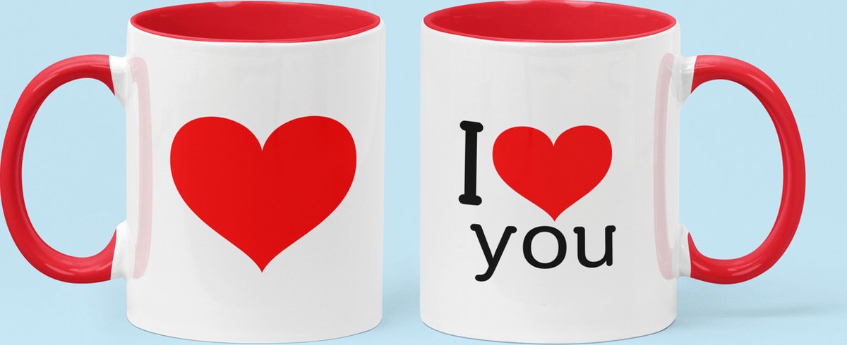 liefde mok - Valentijn cadeau koffiemok -Tasse à café cadeau