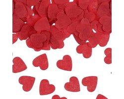 Hartjes - confetti - Bio - papier - rood