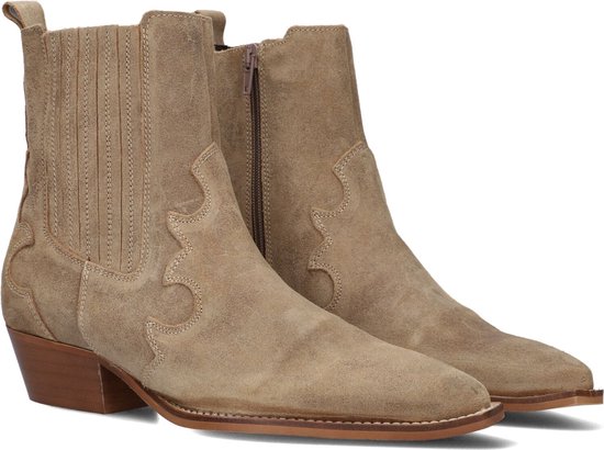 Cowboylaarzen voor mannen Lichtgewicht Duurzame Western Country Boots Square Toe Geborduurde Vintage Cowboylaarzen,zwart,48 EU