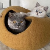 Cat cave kattenmand karamel - SnoozyCave