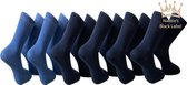 Nakkie's katoenen sokken - 6 paar - Maat 43/46 - Blauw