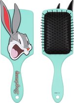 Bugs Bunny Looney Tunes - Mintkleurige haarborstel, groot, plat, plastic