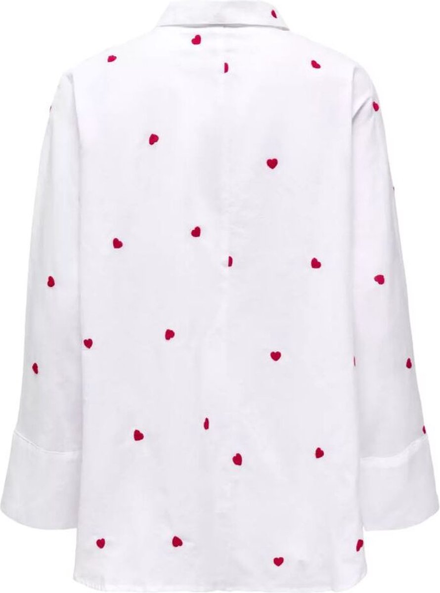 Onlnew Lina Grace Ls Emb Shirt Brunnera Blue Aop Bright White main image 0