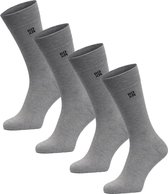 BOXR Underwear - Bamboe sokken - Bamboe Sokken Dames & Heren - Zijdezacht - Naadloos - Lange sokken - 47/49 - Grijs