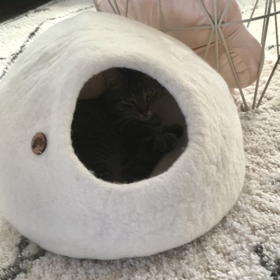 Kattenmand Catcave wit - Kattenhuis - Kattengrot - SnoozyCave