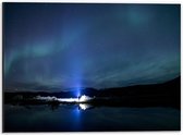 Dibond - Noorderlicht - 40x30 cm Foto op Aluminium (Wanddecoratie van metaal)