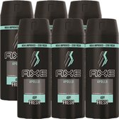 Axe apollo Body Spray - 150 ml - deodorant - 6 st - Voordeelverpakking