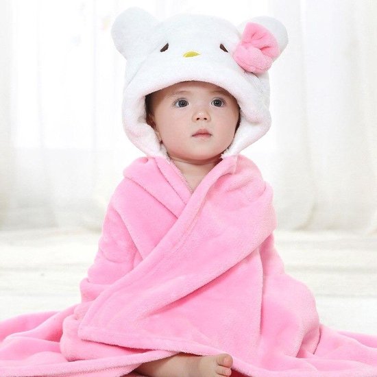 Baby handdoek, badhanddoek baby, baby badhanddoek, baby