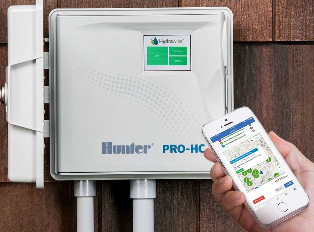 Hunter - beregeningscomputer - Hydrawise - PRO-HC 6 - WIFI bediening - (buiten model) - 6 stations - 6 programma's met elk 6 start tijden