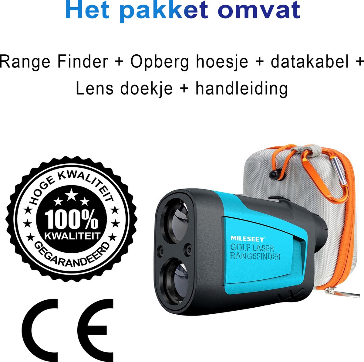MiLESEEY Oplaadbare Golf Afstandsmeter met Helling aan/uit Schakelaar