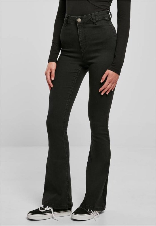 Urban Classics Flared jeans -Taille, inch- Super Stretch Bootcut Denim Zwart