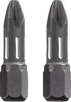KWB schroefbit PZ 2 - Pozidriv 2 - Torsion - Lengte 25 mm - 1/4" schacht - 122102 - 2 stuks