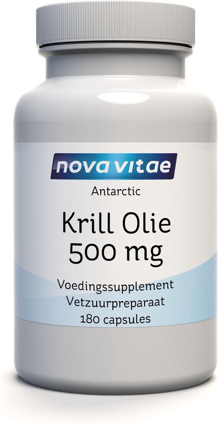 vervolging Noord Amerika kleinhandel Nova Vitae - Krill Olie - 500 mg - 180 capsules | bol.com