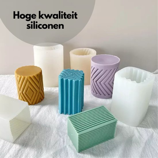 ZoeZo - Kaarsmal Kubus groot - Kaars mallen - Siliconen mal - Zelf kaarsen maken - Gips & epoxy gieten - Zeep maken