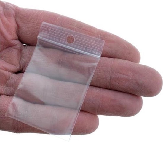 Kleine gripzakjes 6x4cm - Cadebo - Zakje van 100 stuks - Transparant - Gratis verzonden