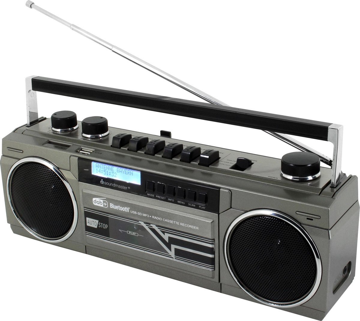 Soundmaster SRR70TI + TDK Cassette bandje - B60 - 10 euro combinatie-voordeel!