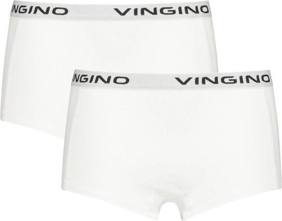 Vingino - Hipster GIRL 2-Pack White - Maat: 98-104