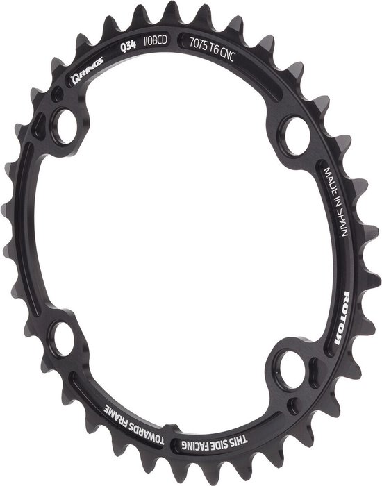 Rotor Qrings 110 Bcd Kettingblad Zwart 39t bol