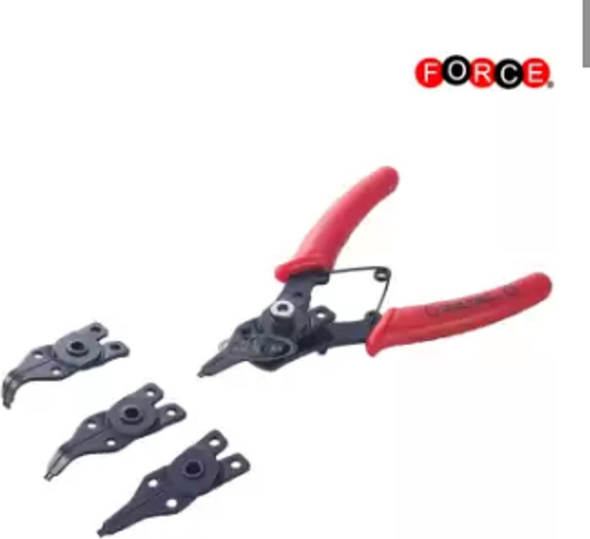 Force 4-Delig Interne en Externa snap ring tangen set.
