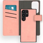 iMoshion Hoesje Geschikt voor Samsung Galaxy S23 Ultra Hoesje Met Pasjeshouder - iMoshion Uitneembare 2-in-1 Luxe Bookcase - Roze
