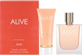 Hugo Boss Alive Gift Set - 80 ml eau de parfum vaporisateur + 75 ml lotion pour le corps - coffret cadeau pour femme
