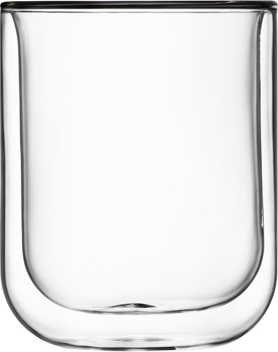 Luigi Bormioli Sublime - Koffieglas - dubbelwandig glas - 2 stuks