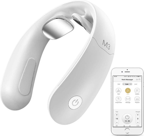 Smart Nekmassage Apparaat - EMS - Infrarood Warmtefunctie