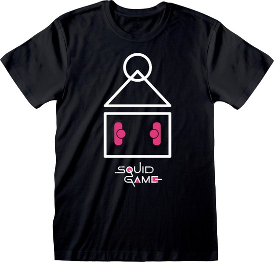 Squid Game - Symbool - Unisex T-Shirt - M - Zwart