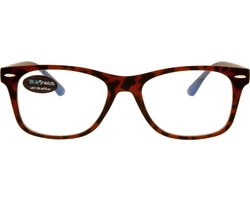 BlueShields TFD313 +1.00 The Grid Beeldschermbril - leesbril - Blauw licht filter lens - Tortoise textuur