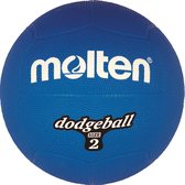 Molten Dodgeball 2, Blauw, Buitenspeelbal, Rubber