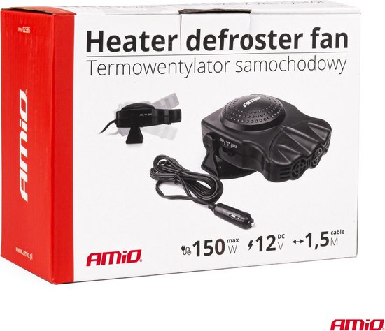 Chauffage, ventilateur de dégivrage -12V 150W - Voiture/caravane/camping-car