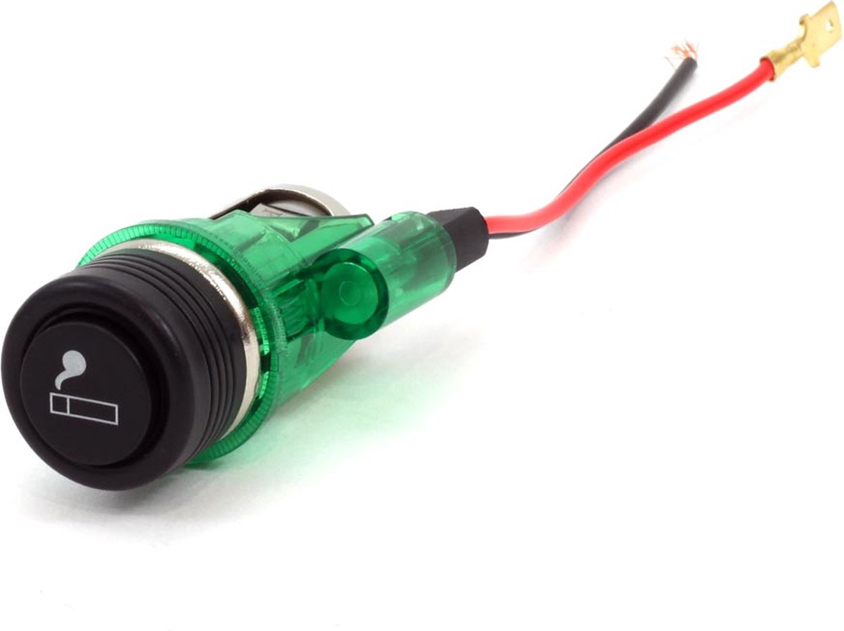 Goedkoopste Auto Aansteker 12V met groen lampje