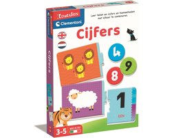 Clementoni - Leren tellen - Voelbare cijfers - Dieren tellen - Alleen of samen spelen - Educatief Speelgoed - 3-5 jaar