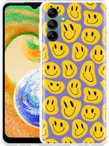 Samsung Galaxy A04s Hoesje Smileys - Designed by Cazy