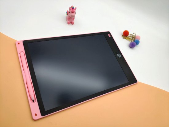 CNL Sight LCD Tekentablet Kinderen- "Roze" 12 inch -ultradun en draagbaar- Kleurenscherm - lcd schrijfbord- Kids Tablet - Drawing Tablet - Kindertablet - Tekenpad - Drawing Pad