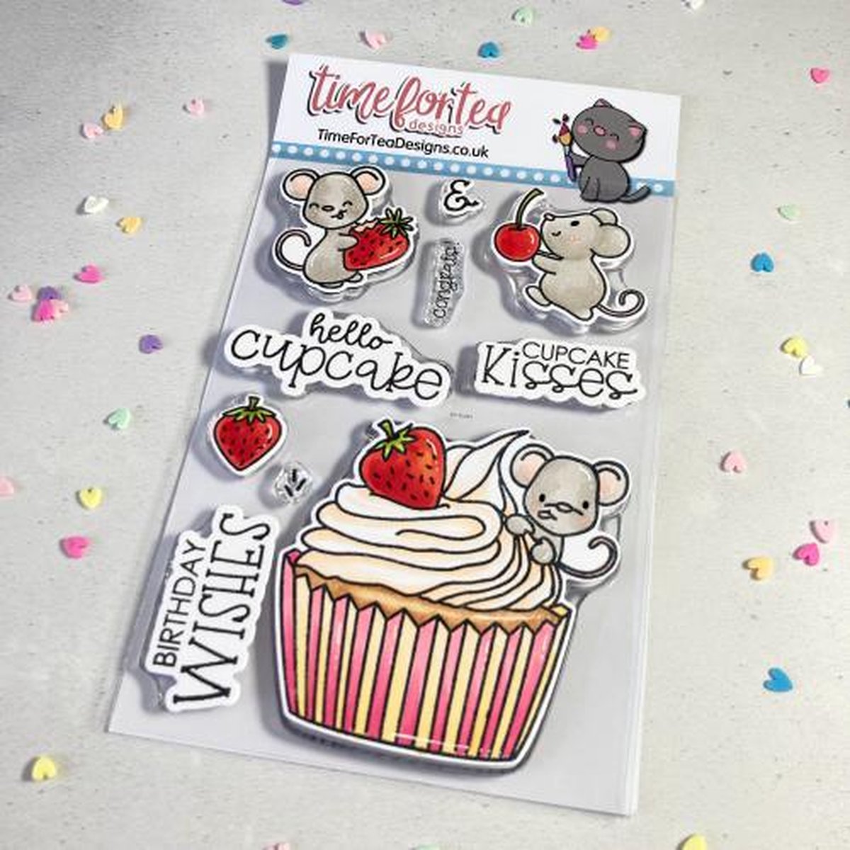 Hello Cupcake Clear Stamps (T4T/723/Hel/Cle) (DISCONTINUED)