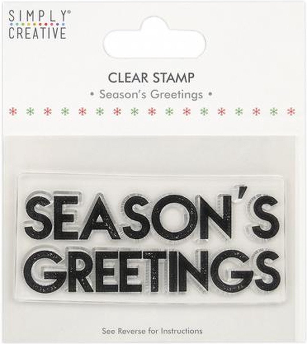 Season's Greetings Large Clear Stamps (SCSTP041X20) (DISCONTINUED)