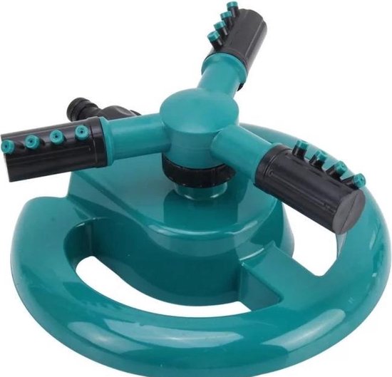 TripleSpray360™ - 360° Gazon Sproeier met 3 Armen - Gelijkmatige Tuin