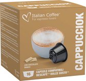 Coffee Italien - Cappuccino au Chocolat Witte - 16x pièces - Compatible Dolce Gusto