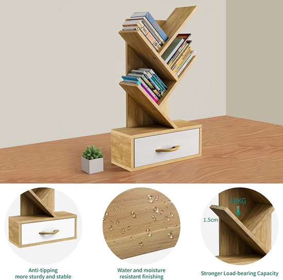 Roterende Boekenplank 360 Display 5 Tier Vloerstaande Boekenkast Opbergrek voor Kinderen & Volwassenen Massief Houten Boekenplank Organisator Display Opbergplank Boek Organisator,K,6 Lagen Roterende Boekenplank 360 Display 5 Tier Vloerstaande Boekenkast Opbergrek voor Kinderen & Volwassenen Massief Houten Boekenplank Organisator Display Opbergplank Boek Organisator,K,6 Lagen