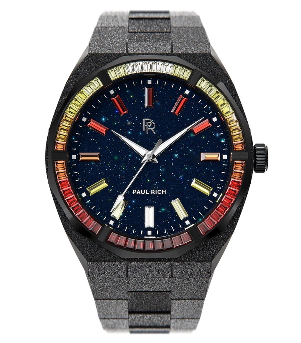 Paul Rich Frosted Midnight Sun Black MS02 horloge 45 mm