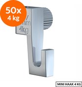 ARTITEQ SET 50 STUKS OPHANGHAAK MINI 4 KG