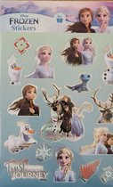 Autocollants Disney Frozen - 6 feuilles d'autocollants pleines d'Anna Elsa et Olaf