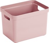 Sunware - Sigma home opbergbox 18L roze - 35 x 24,6 x 24,3 cm