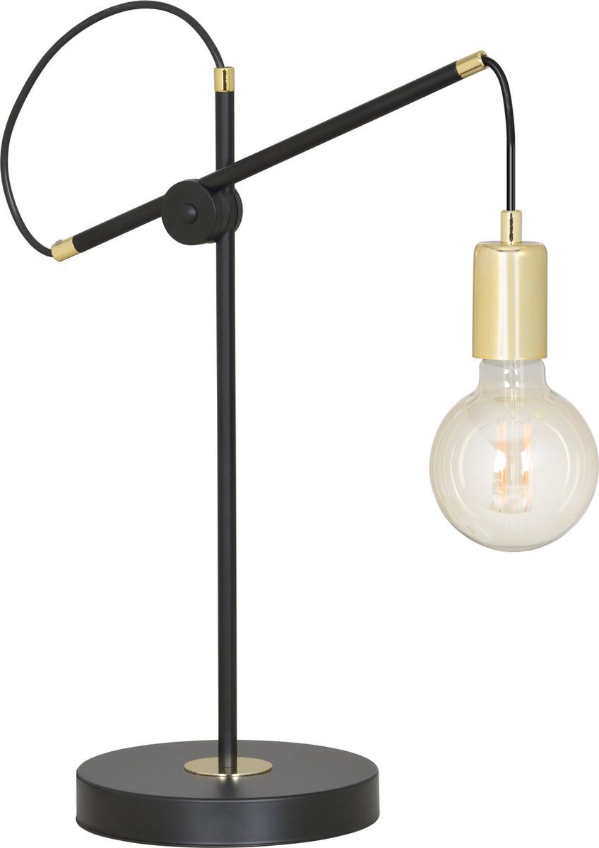 Emibig - Tafellamp Artemis 1 Zwart/Goud 35 cm