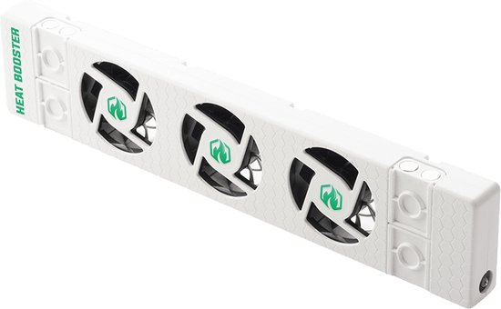Heatbooster Radiator Ventilator Triple-set – Universeel - Geschikt voor standaard, smalle en enkelplaats radiatoren en convectoren - Magnetisch -  Geruisloos - Ultrazuinig