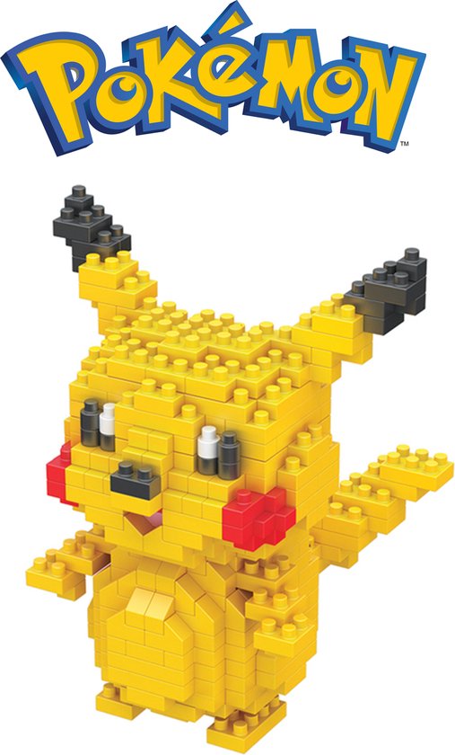 Blocs de Construction Pokémon Pikachu 15CM • La Pokémon Boutique