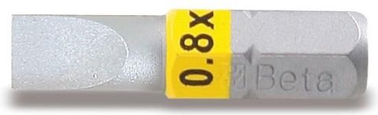 Beta 860lp bit voor sleufschroeven 0,6x4,5 geel gekleurd