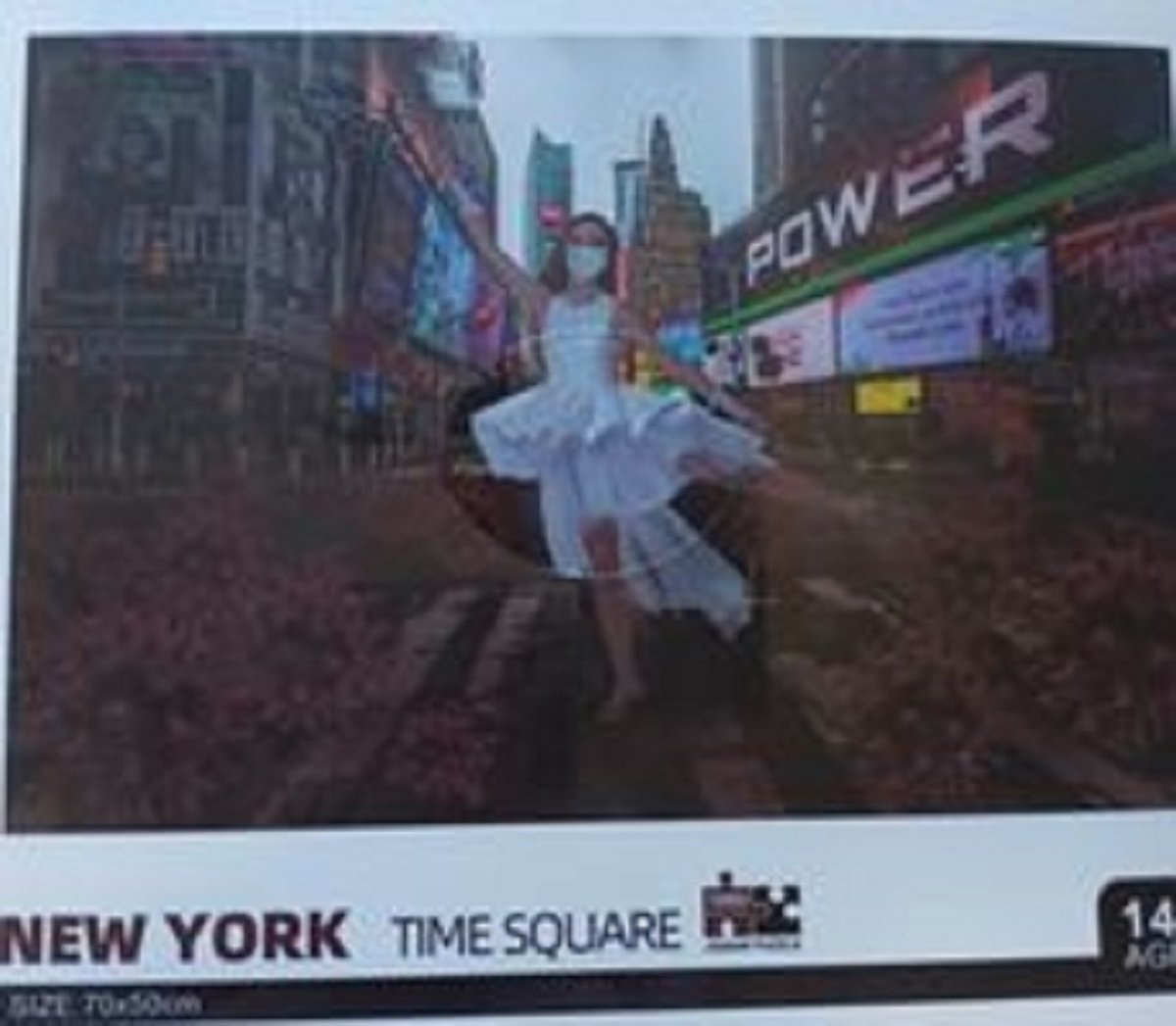 Puzzel 1000 stuks 70cm x 50cm - New York Time Square Danseres