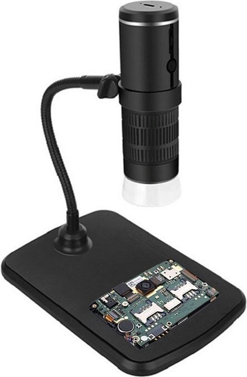 Bolture Microscoop - Microscoop Voor Kinderen - Microscoop Digitaal - Draadloos - 1600x Zoom - Videoverbinding - USB - Windows - Mac